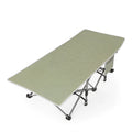 Camping Feldbett Klappbar Aluminium Polyestergewebe Khaki 190x64x37 cm