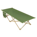 Klappbares Campingbett Stahl Polyester Grün 190x64x42 cm