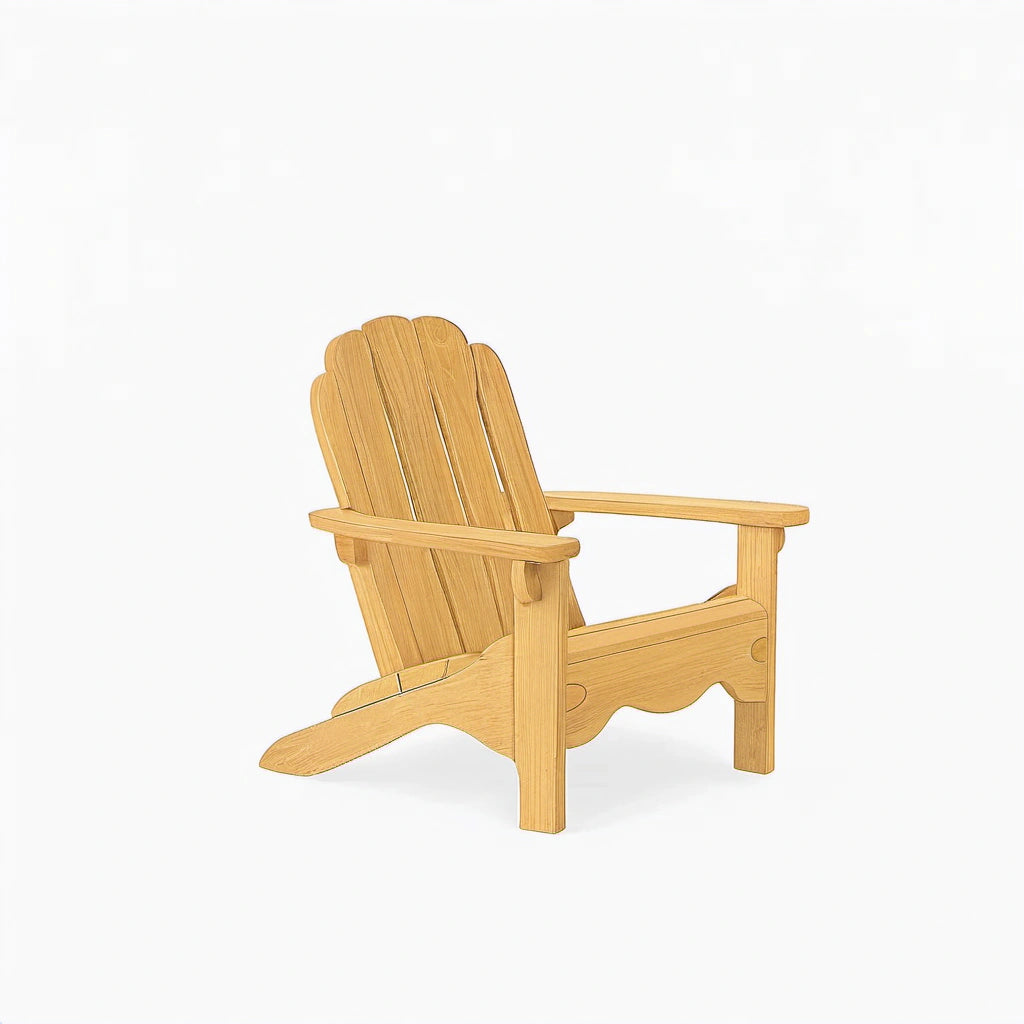 Adirondack Gartenstuhl Holz Natur
