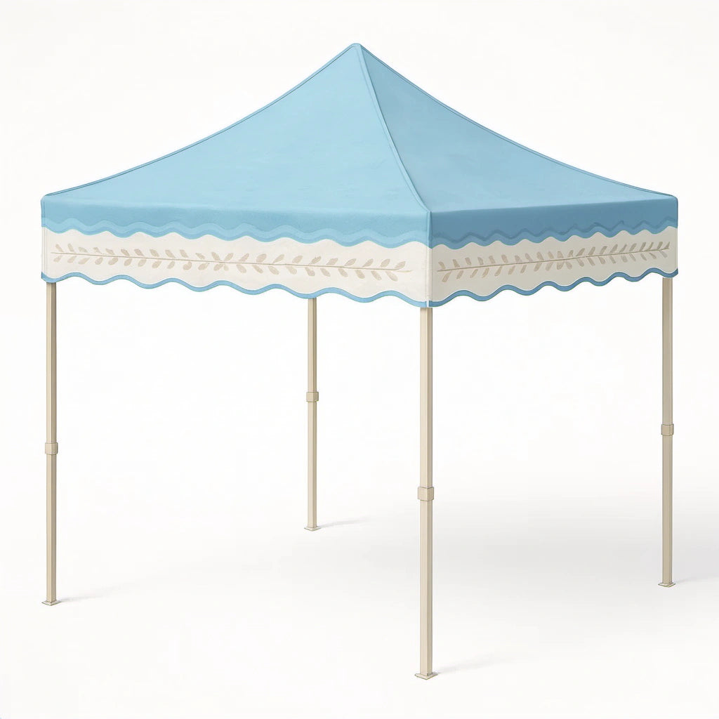 Faltpavillon 3x3m Blau Stahlrahmen