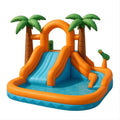 Aufblasbare PVC-Wasserrutsche 432x210x265 cm mit Palmen