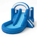 Aufblasbare Kinderrutsche aus PVC mit Pool Blau 365x340x152 cm