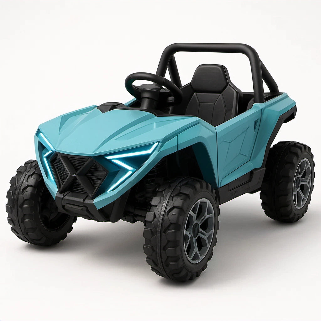 Kinder Elektroauto Offroad Blau Kunststoff 4-Räder